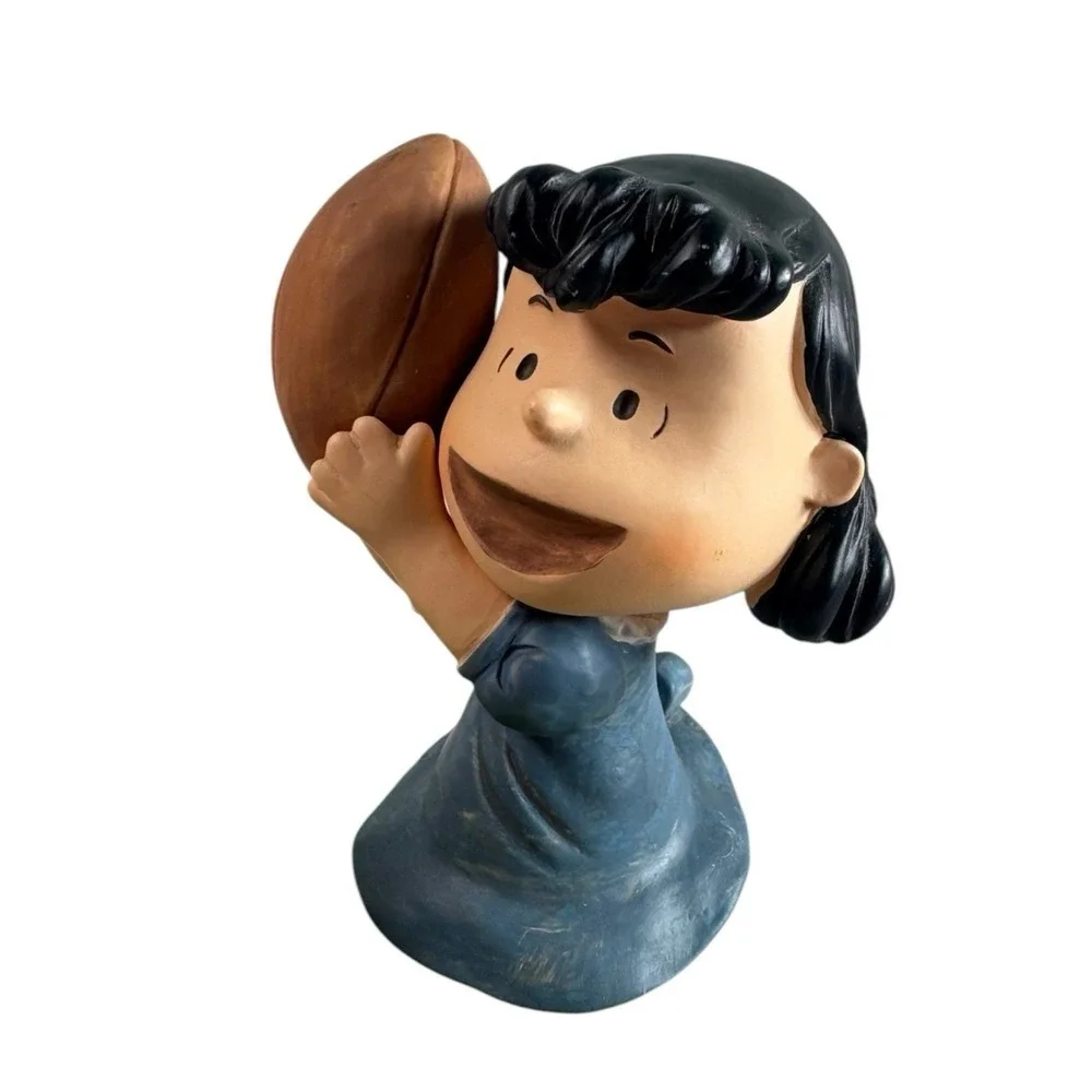 Hallmark Peanuts Charlie Brown Lucy Football Figurine AARGH Quote Base